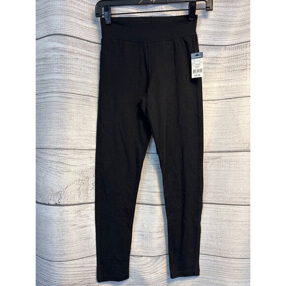NWT Norma Kamali Black Leggings Size S - Picture 1 of 3